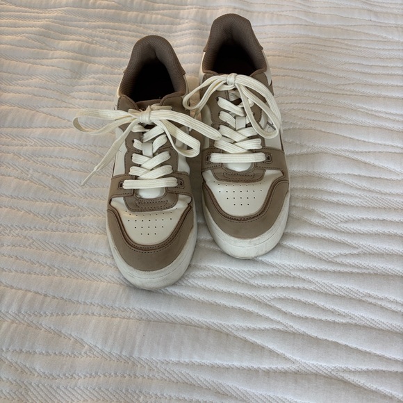 Calvin Klein Jeans Shoes - Calvin Klein Jeans White and Tan Sneakers size 8.5